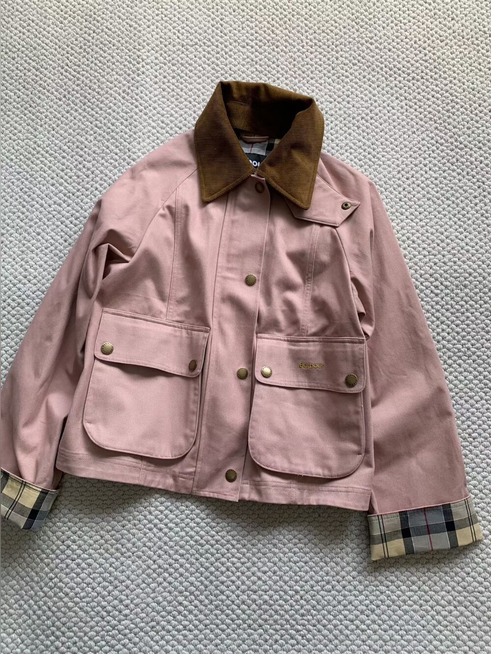 Barbour Cropped Beadnell Casual Jacket - Picture 3 of 12